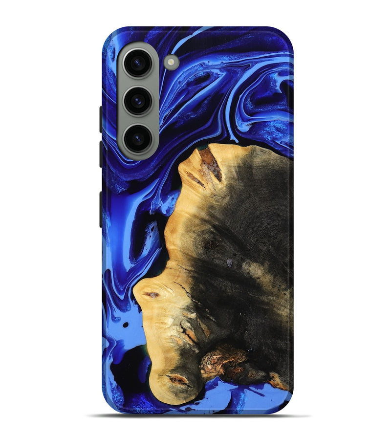 Galaxy S23 Plus Wood Live Edge Phone Case - Zainab (Blue, 800511)