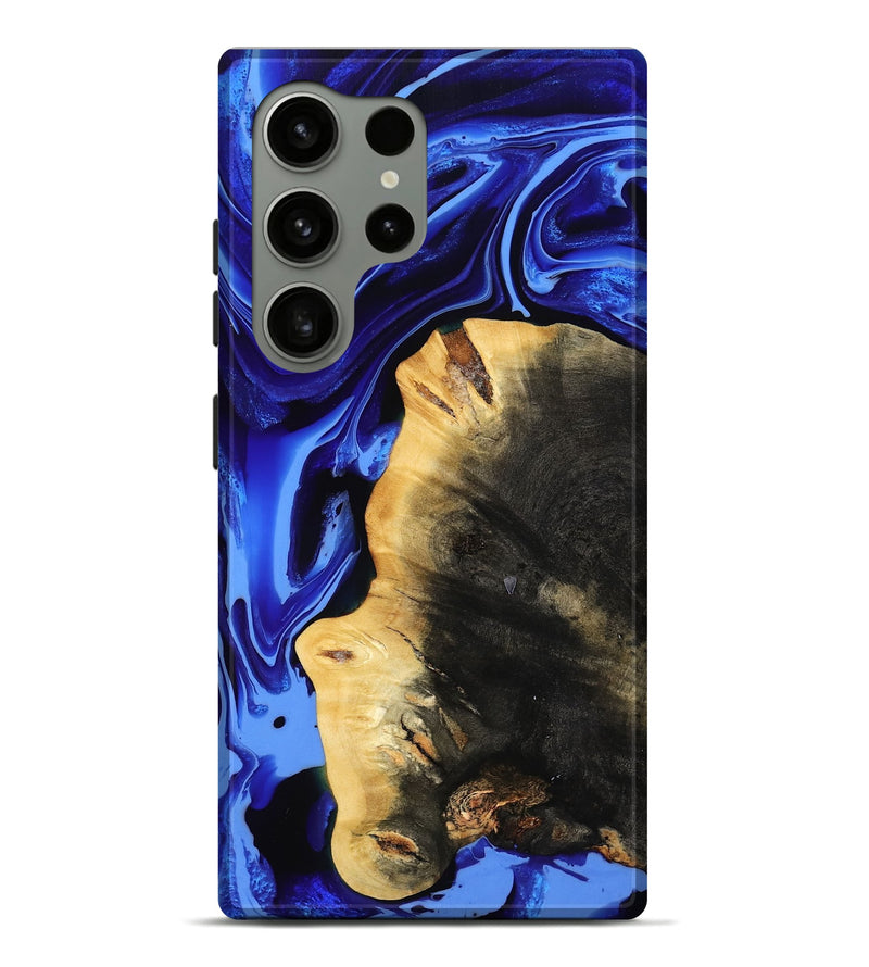 Galaxy S24 Ultra Wood Live Edge Phone Case - Zainab (Blue, 800511)