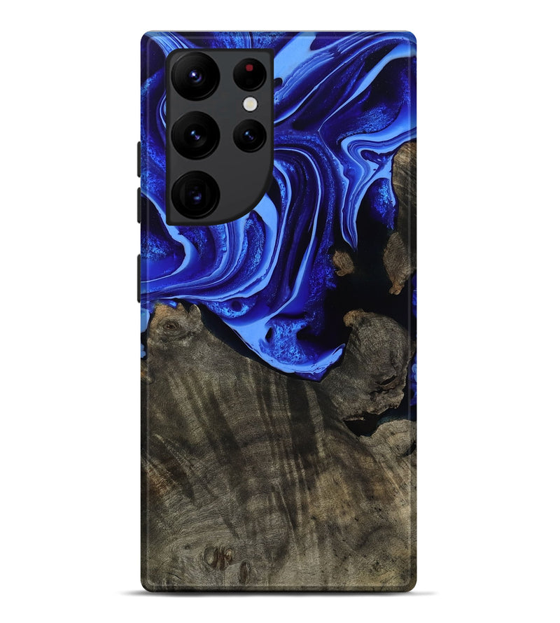 Galaxy S22 Ultra Wood Live Edge Phone Case - Antonia (Blue, 800512)