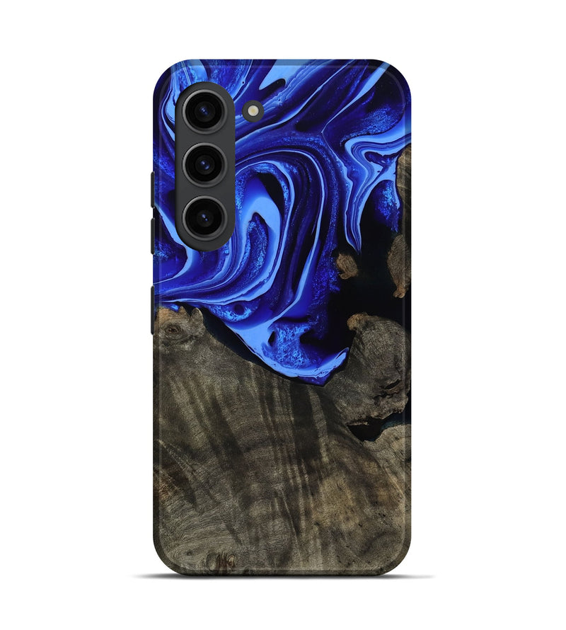 Galaxy S23 Wood Live Edge Phone Case - Antonia (Blue, 800512)