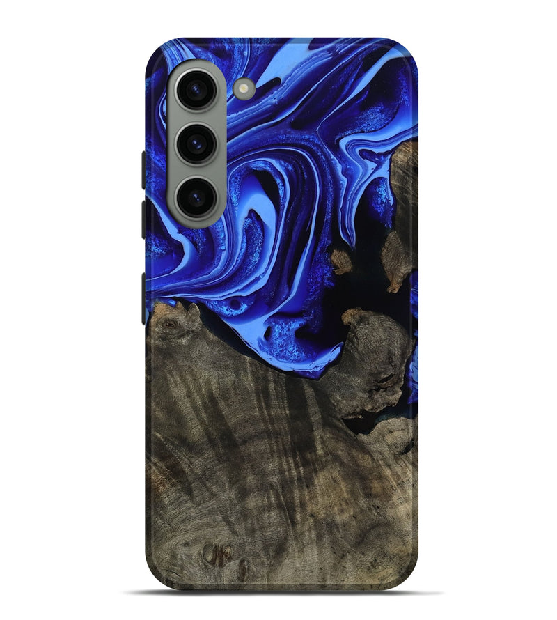 Galaxy S23 Plus Wood Live Edge Phone Case - Antonia (Blue, 800512)