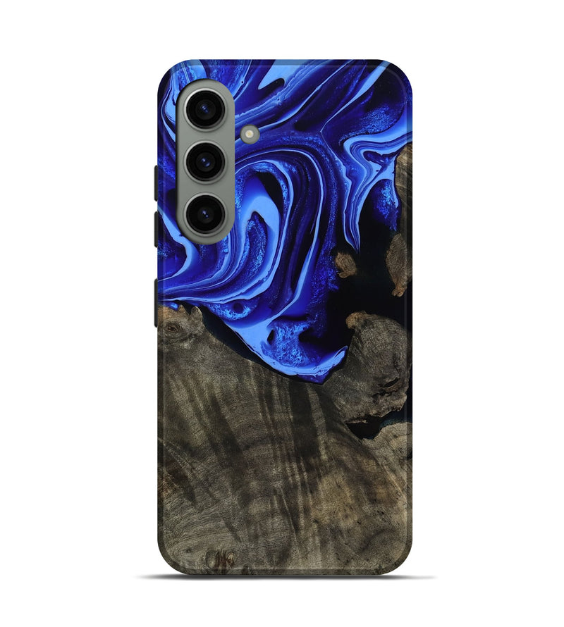 Galaxy S24 Wood Live Edge Phone Case - Antonia (Blue, 800512)