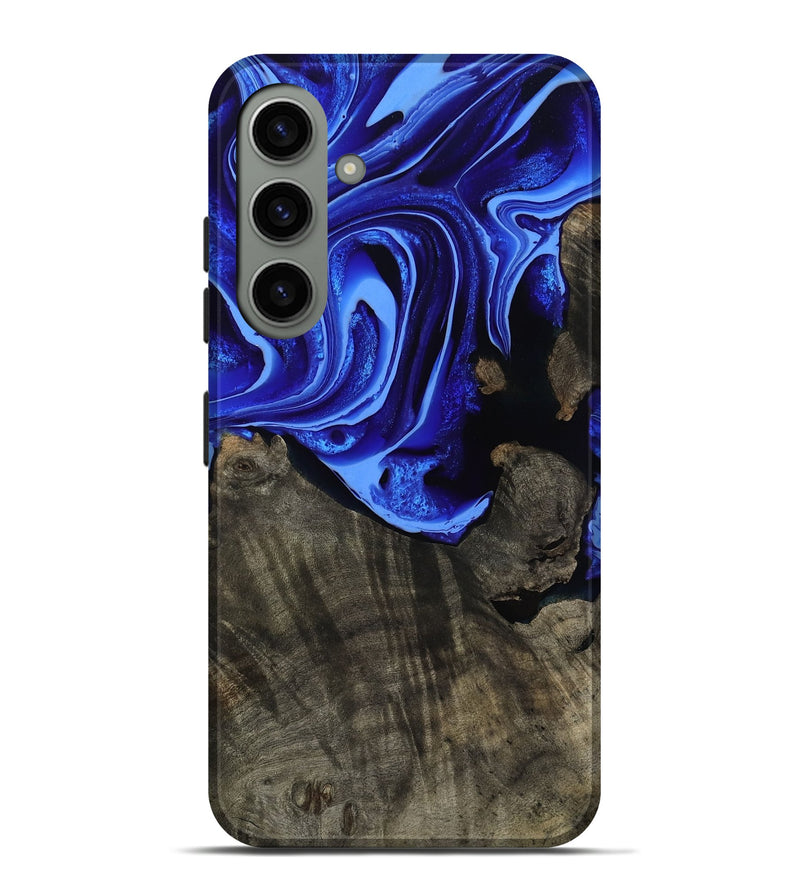 Galaxy S24 Plus Wood Live Edge Phone Case - Antonia (Blue, 800512)