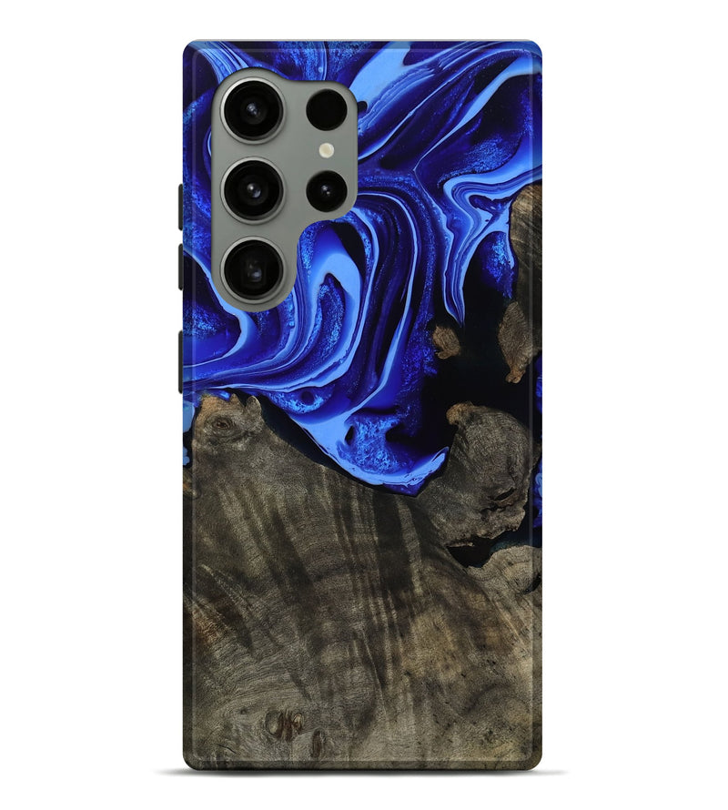 Galaxy S24 Ultra Wood Live Edge Phone Case - Antonia (Blue, 800512)
