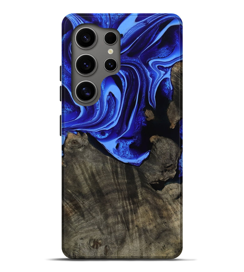 Galaxy S25 Ultra Wood Live Edge Phone Case - Antonia (Blue, 800512)