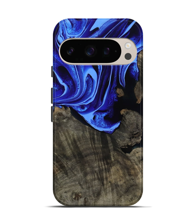 Pixel 10 Wood Live Edge Phone Case - Antonia (Blue, 800512)