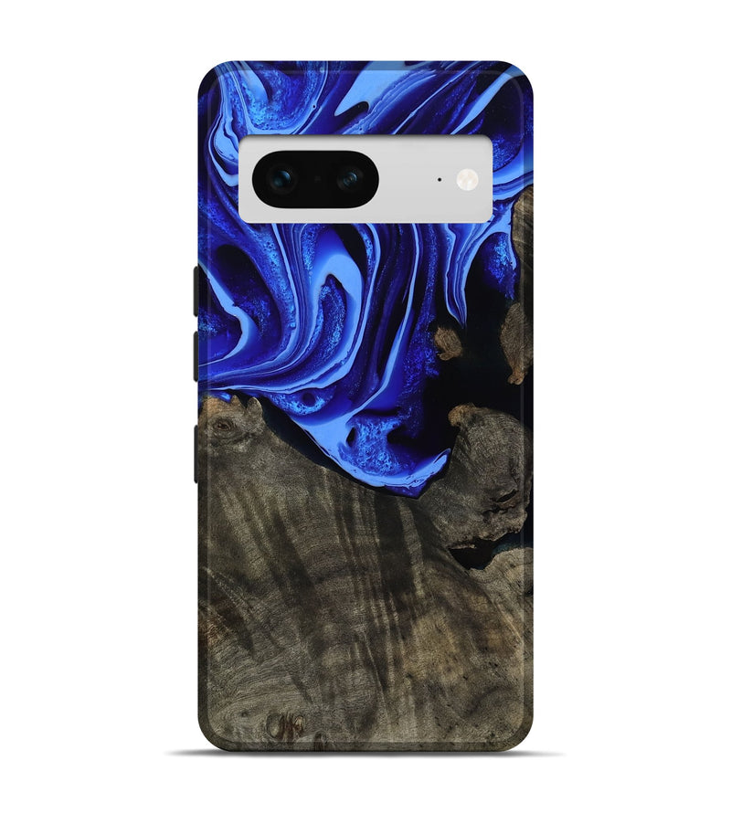 Pixel 7 Wood Live Edge Phone Case - Antonia (Blue, 800512)