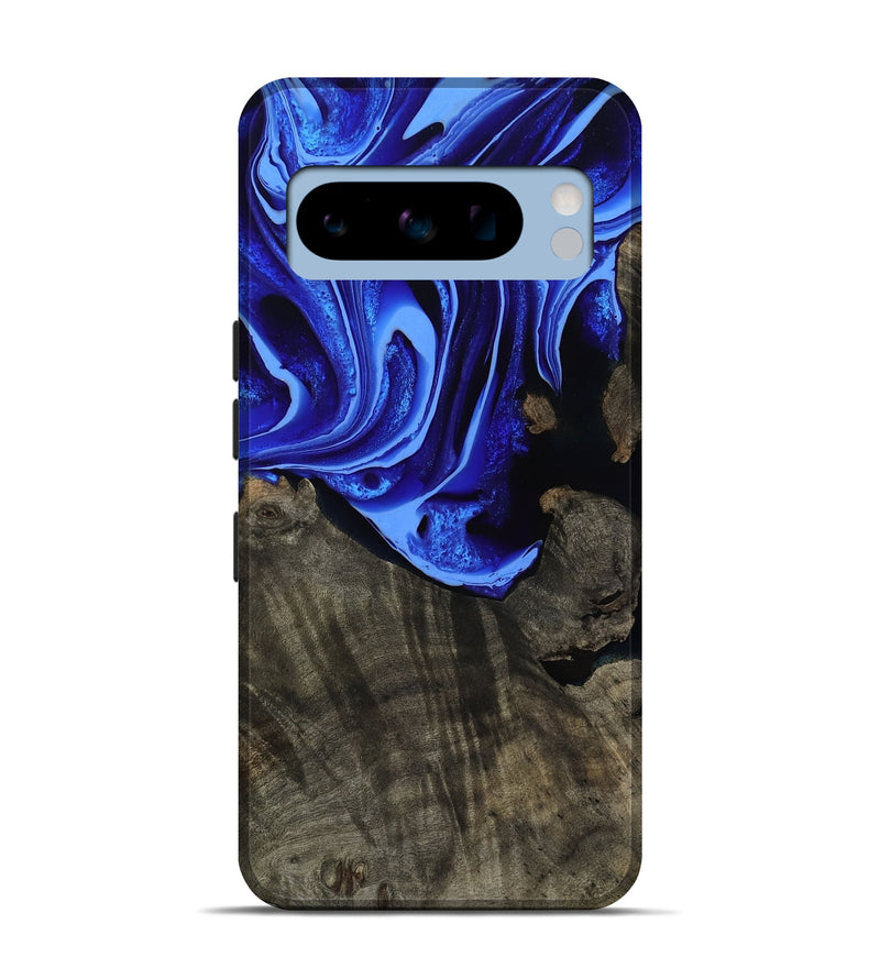 Pixel 8 Pro Wood Live Edge Phone Case - Antonia (Blue, 800512)