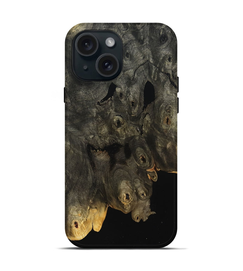 iPhone 15 Wood Live Edge Phone Case - Jorge (Wood Burl, 800513)
