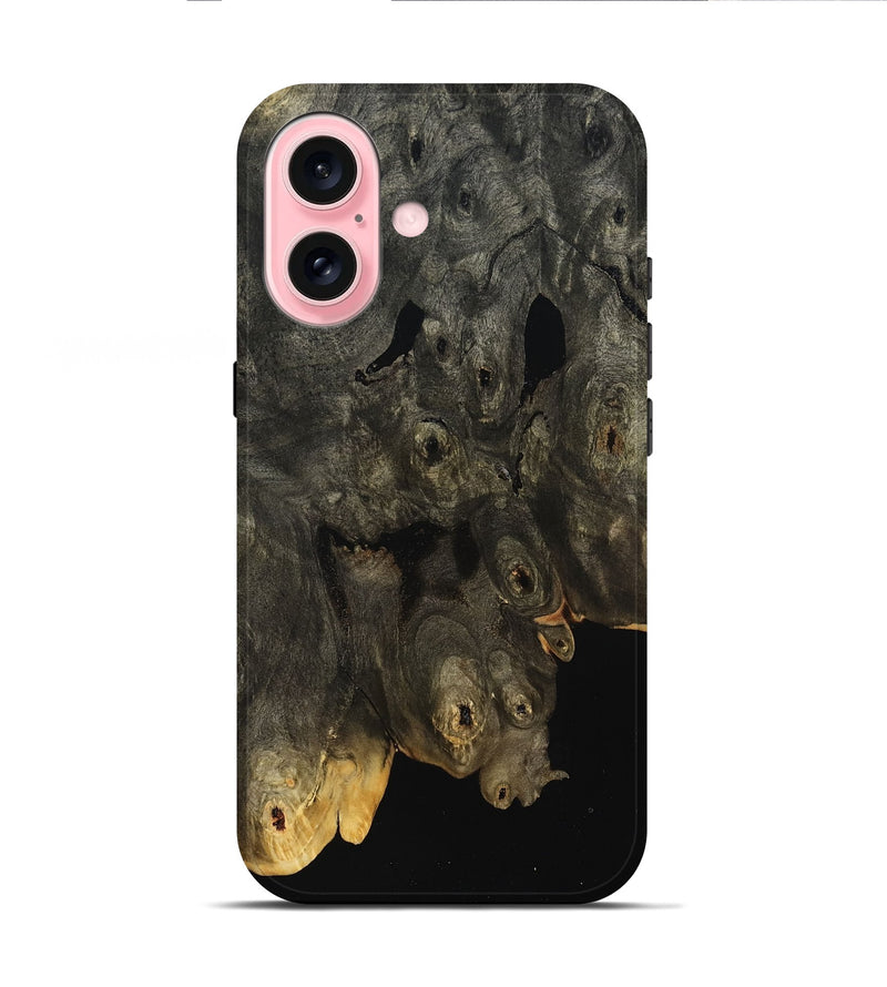 iPhone 16 Wood Live Edge Phone Case - Jorge (Wood Burl, 800513)