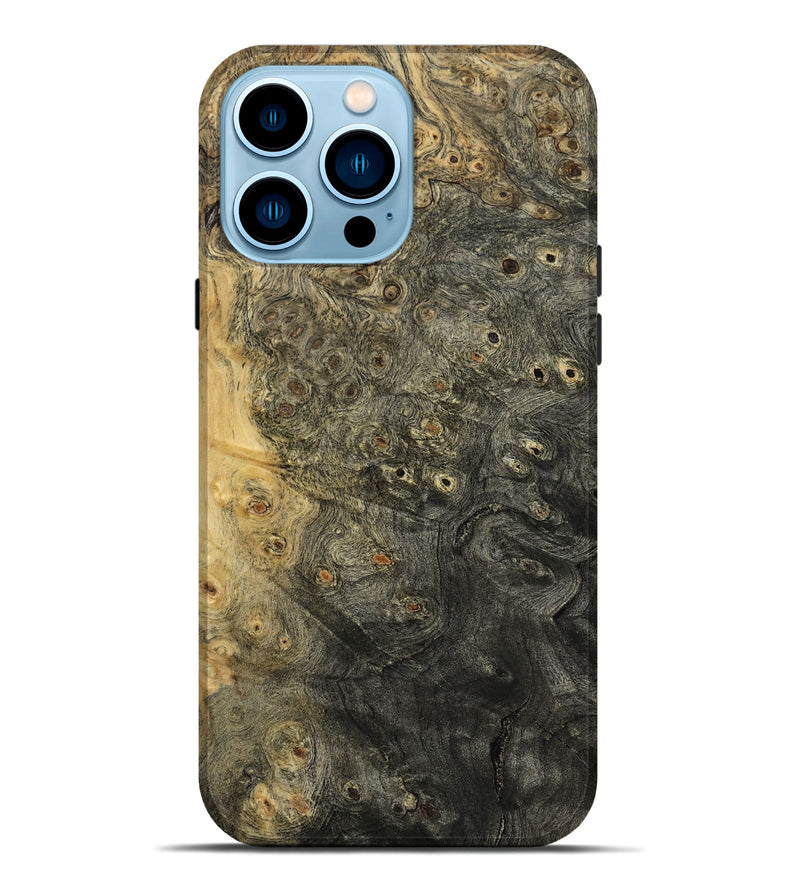 iPhone 14 Pro Max Wood Live Edge Phone Case - Lige (Wood Burl, 800514)
