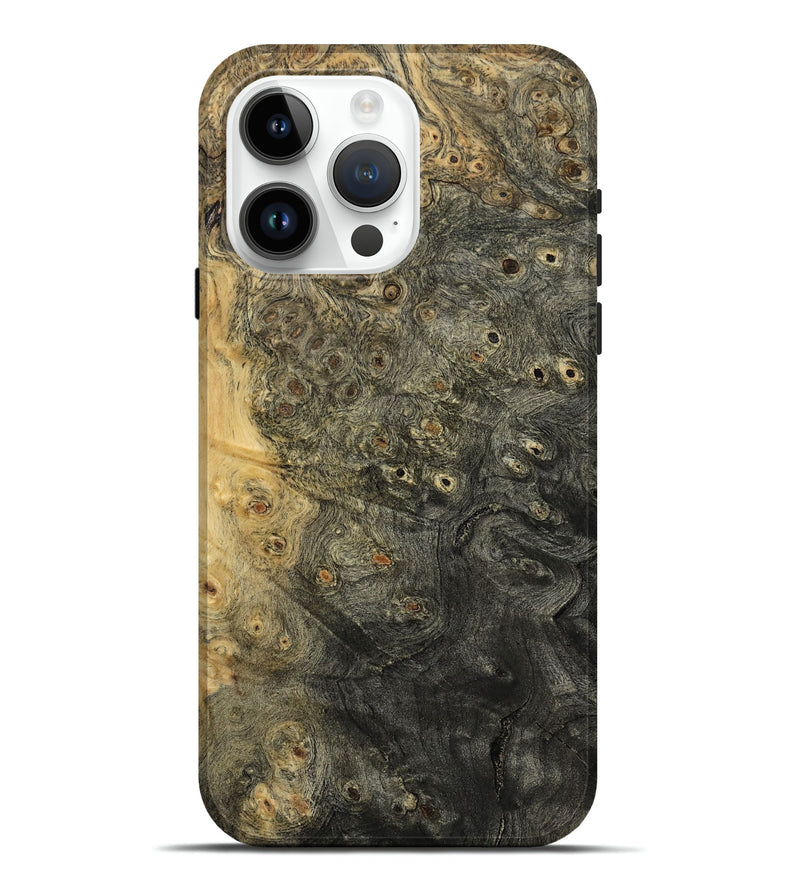 iPhone 15 Pro Max Wood Live Edge Phone Case - Lige (Wood Burl, 800514)