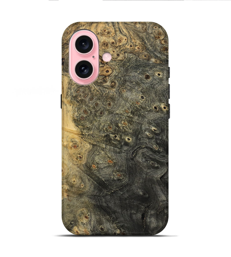 iPhone 16 Wood Live Edge Phone Case - Lige (Wood Burl, 800514)