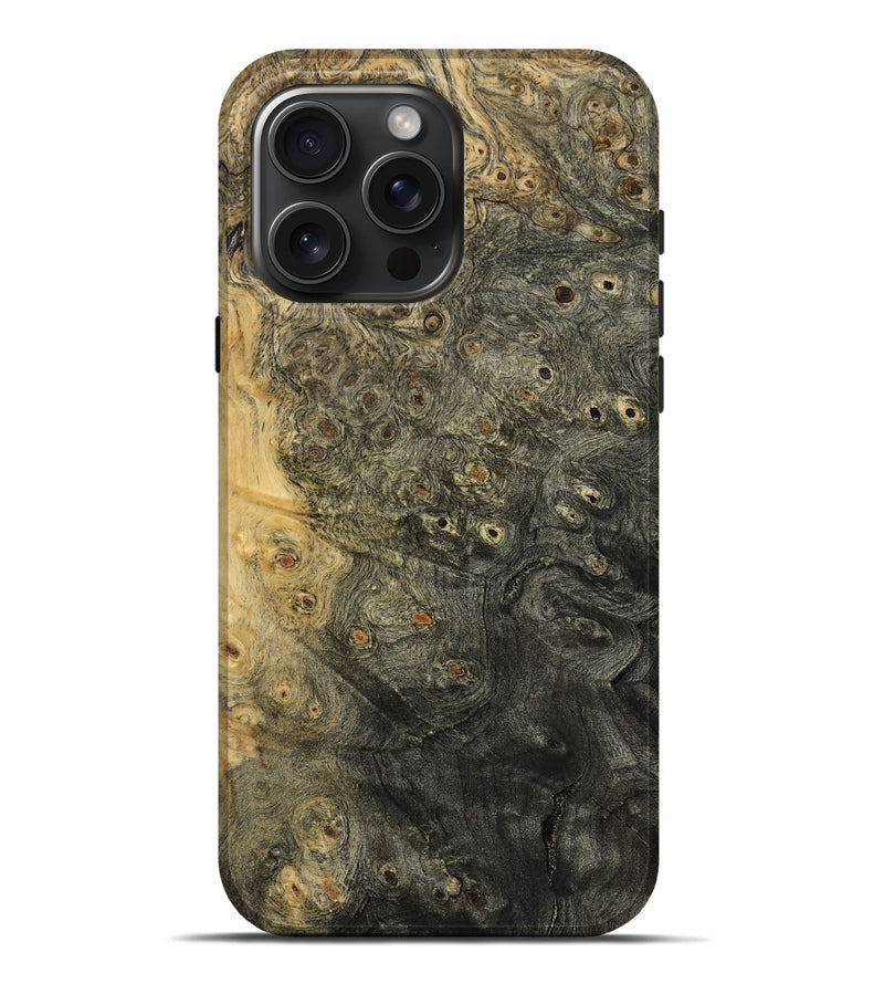 iPhone 16 Pro Max Wood Live Edge Phone Case - Lige (Wood Burl, 800514)