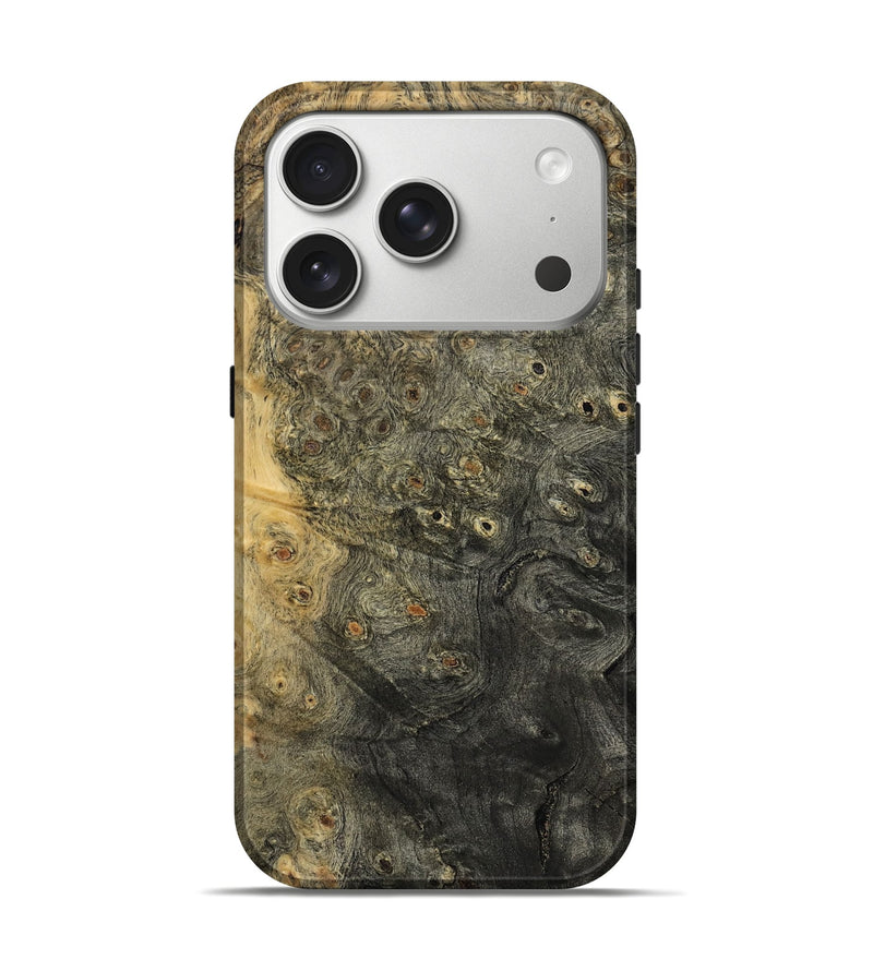 iPhone 17 Pro Wood Live Edge Phone Case - Lige (Wood Burl, 800514)