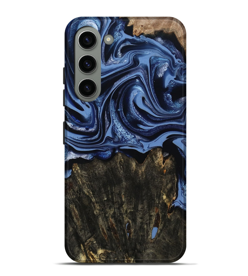 Galaxy S23 Plus Wood Live Edge Phone Case - Amora (Blue, 800516)