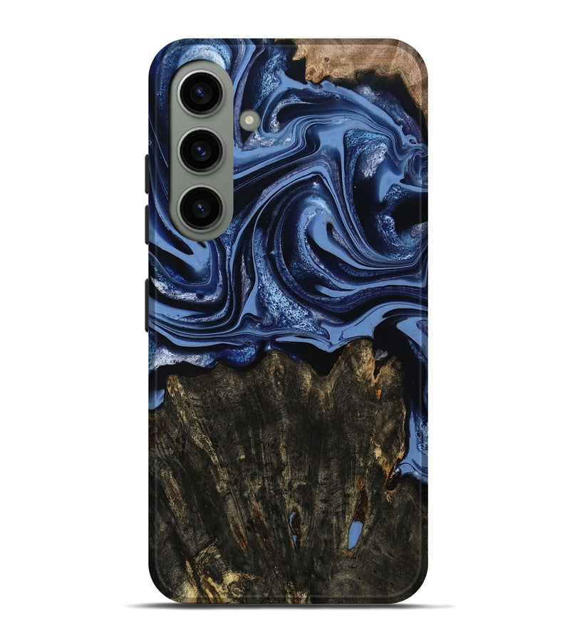 Galaxy S24 Plus Wood Live Edge Phone Case - Amora (Blue, 800516)