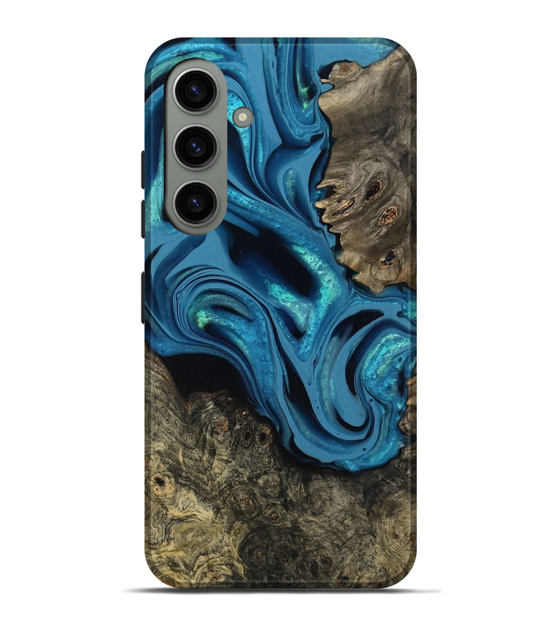 Galaxy S24 Plus Wood Live Edge Phone Case - Giles (Blue, 800519)
