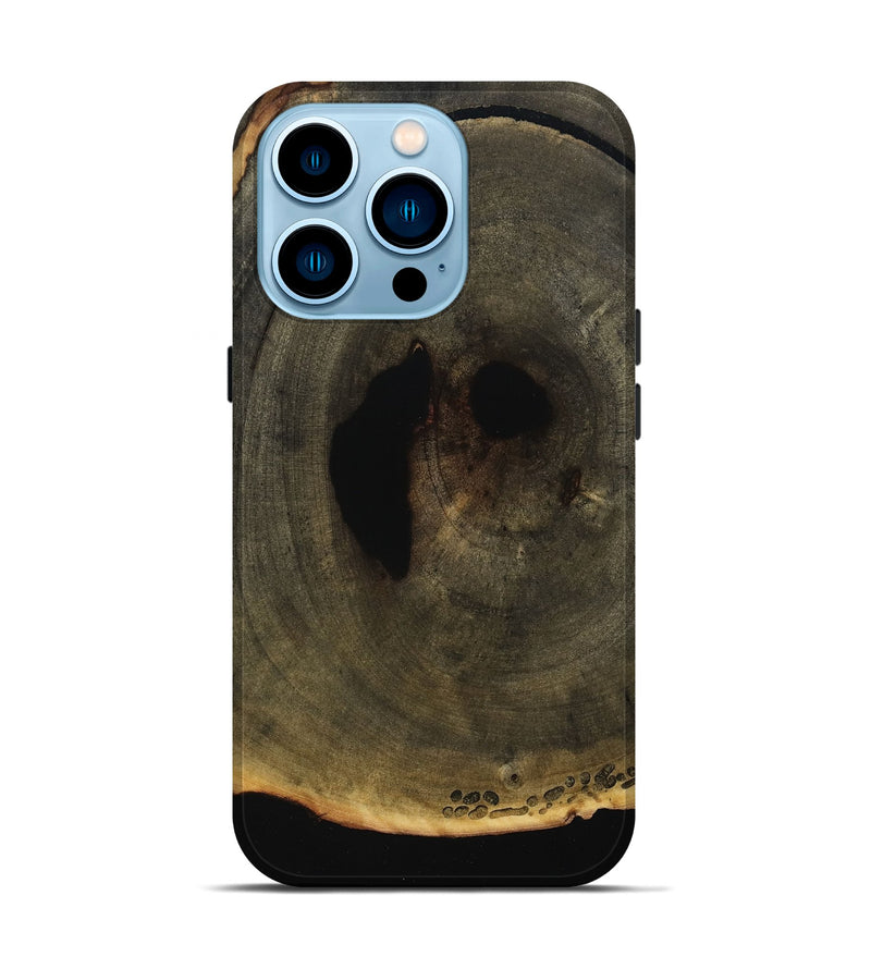 iPhone 14 Pro Wood Live Edge Phone Case - Vivian (Wood Burl, 800521)