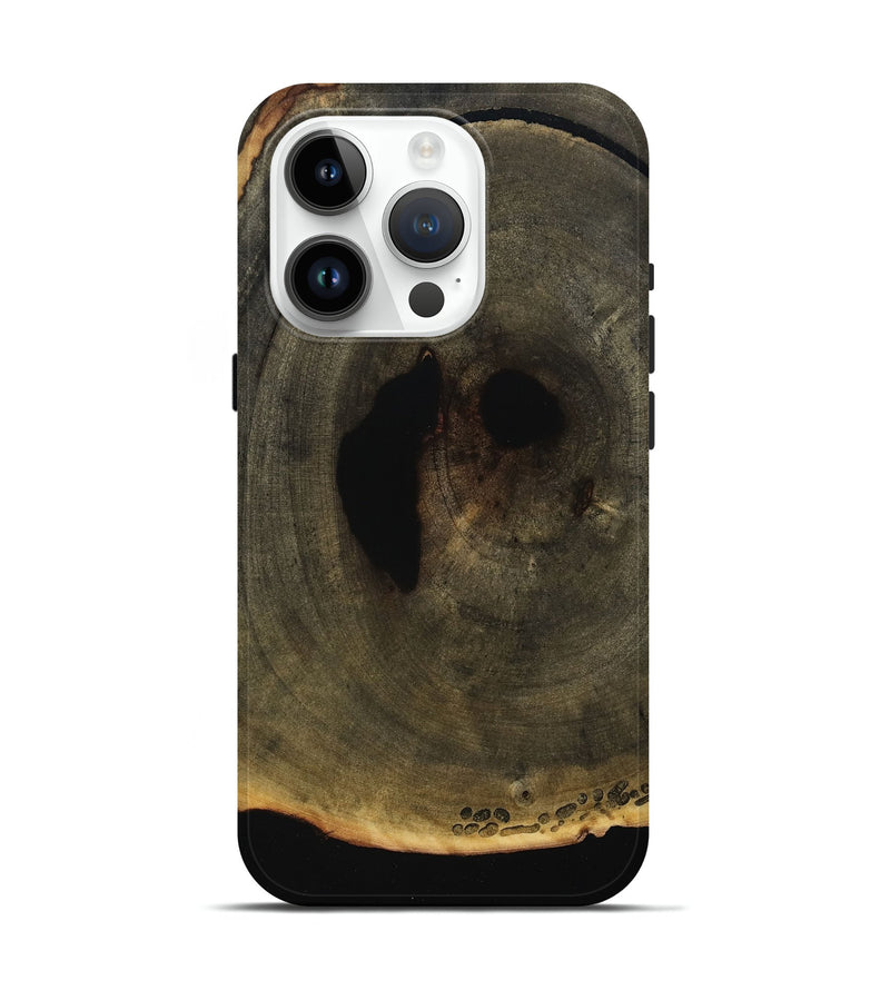 iPhone 15 Pro Wood Live Edge Phone Case - Vivian (Wood Burl, 800521)