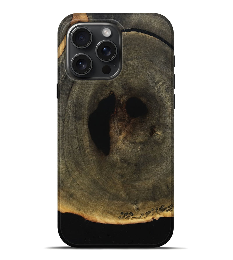 iPhone 16 Pro Max Wood Live Edge Phone Case - Vivian (Wood Burl, 800521)
