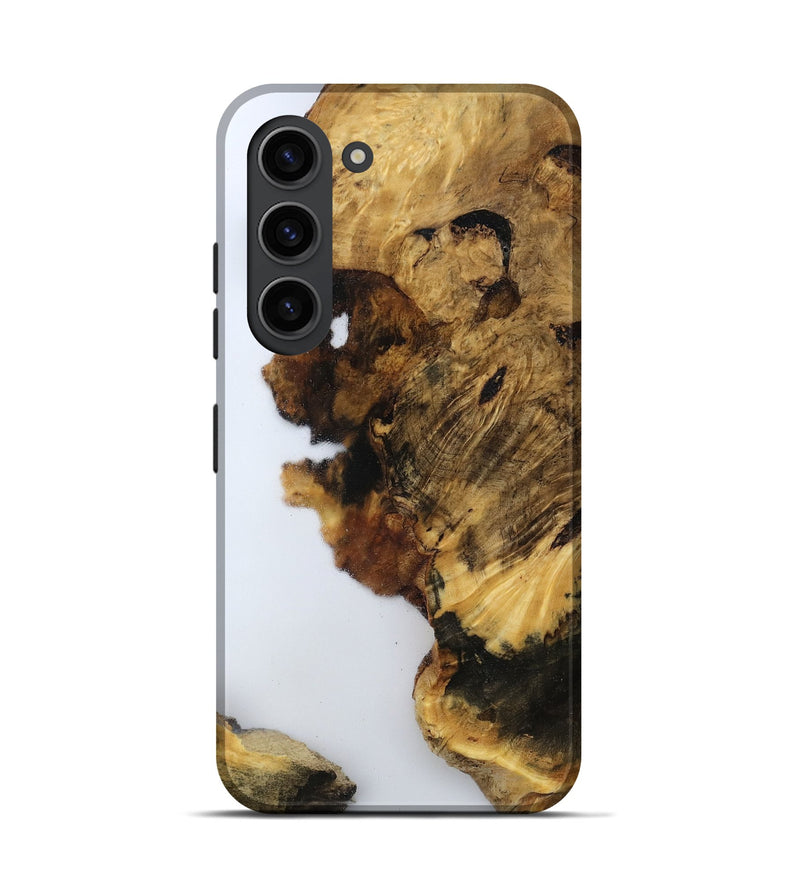 Galaxy S23 Wood Live Edge Phone Case - Yoselin (Clear, 800524)
