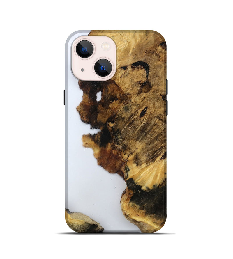 iPhone 13 mini Wood Live Edge Phone Case - Yoselin (Clear, 800524)