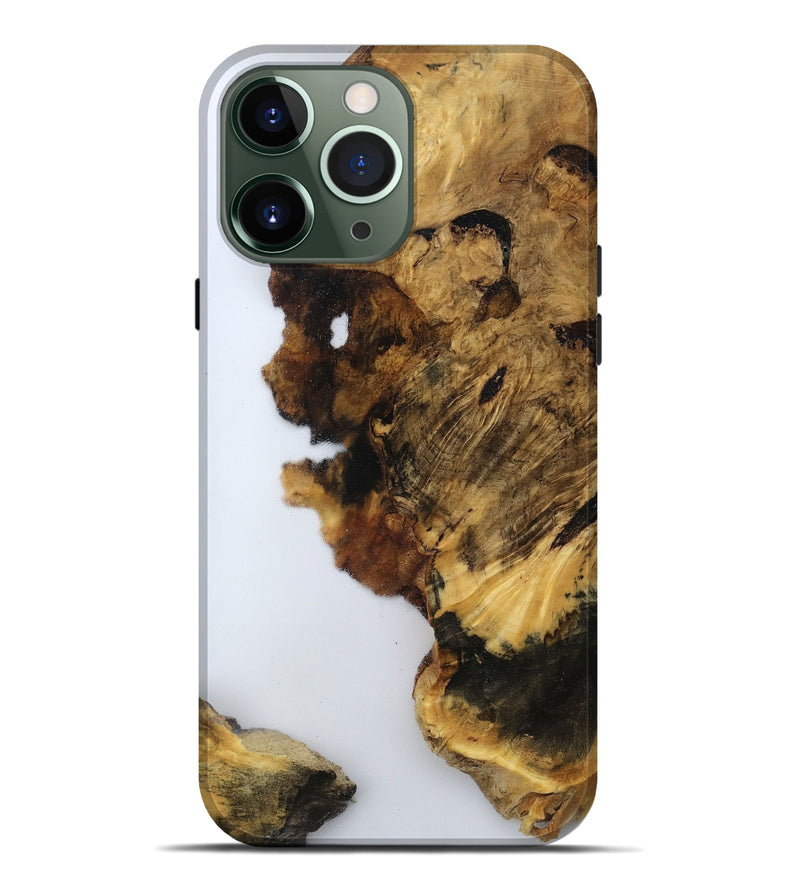 iPhone 13 Pro Max Wood Live Edge Phone Case - Yoselin (Clear, 800524)