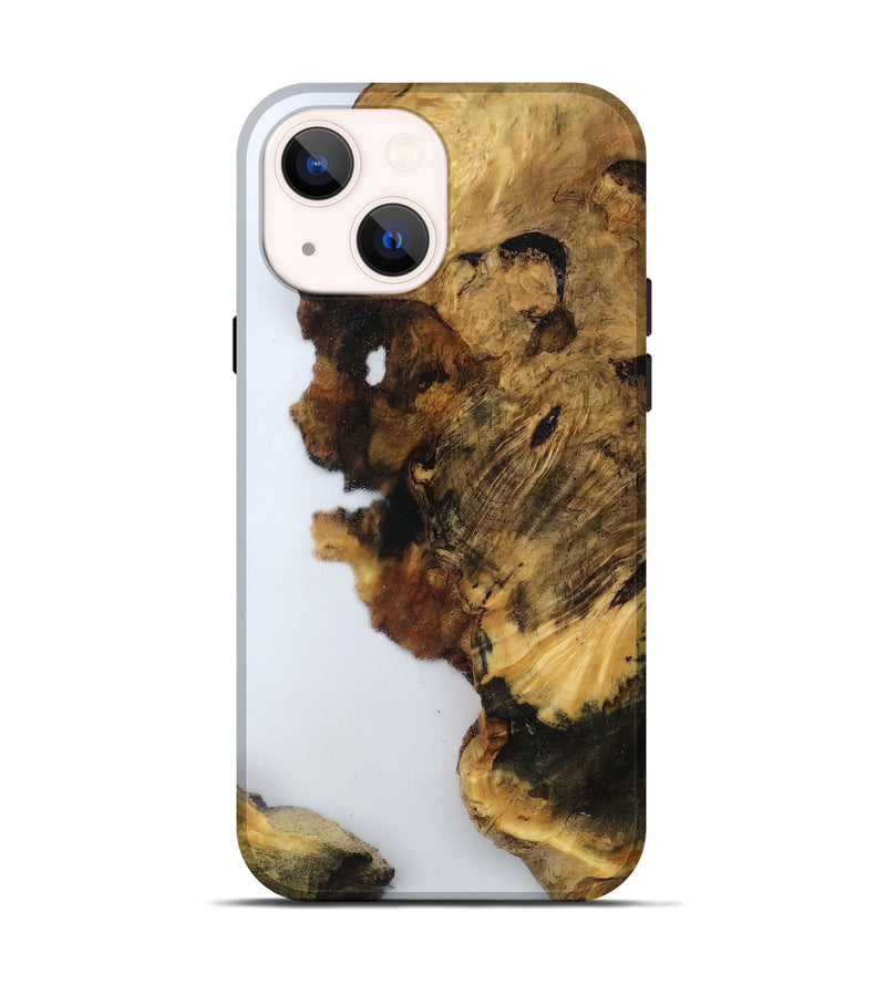 iPhone 14 Wood Live Edge Phone Case - Yoselin (Clear, 800524)