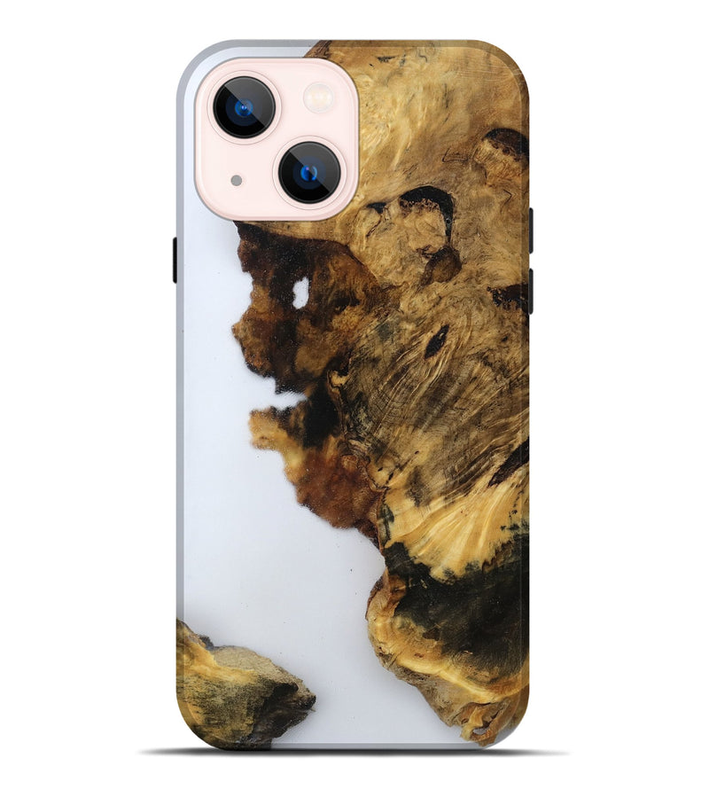 iPhone 14 Plus Wood Live Edge Phone Case - Yoselin (Clear, 800524)