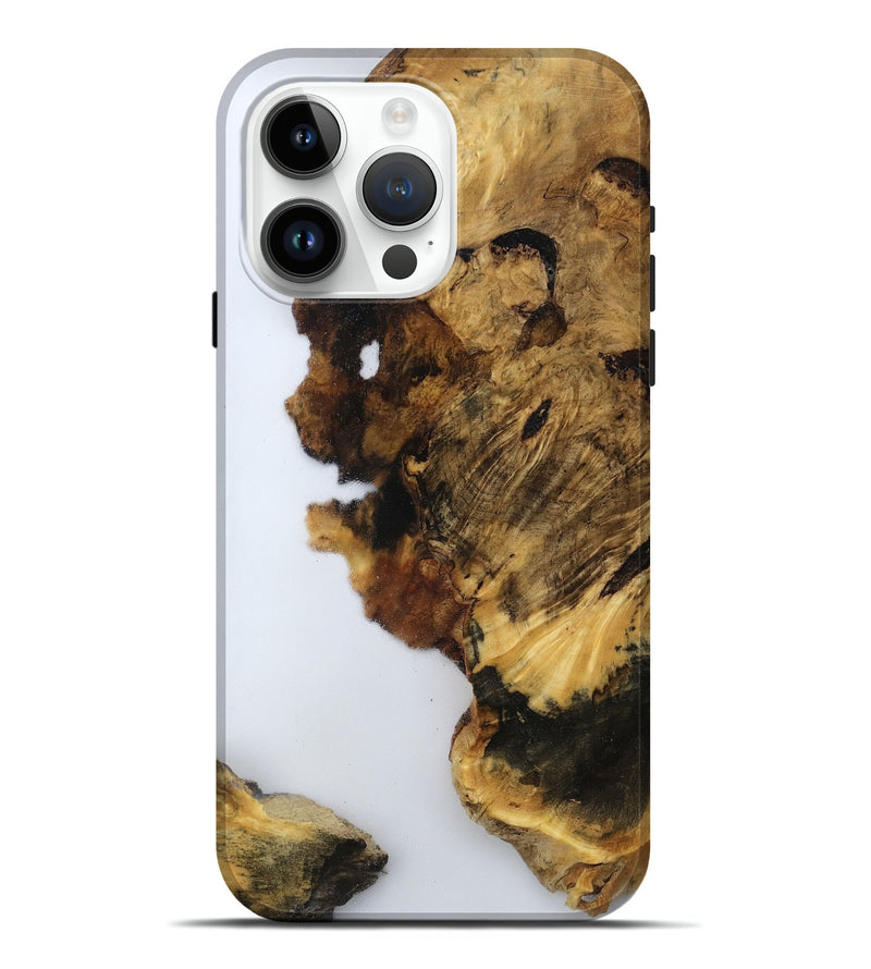 iPhone 15 Pro Max Wood Live Edge Phone Case - Yoselin (Clear, 800524)