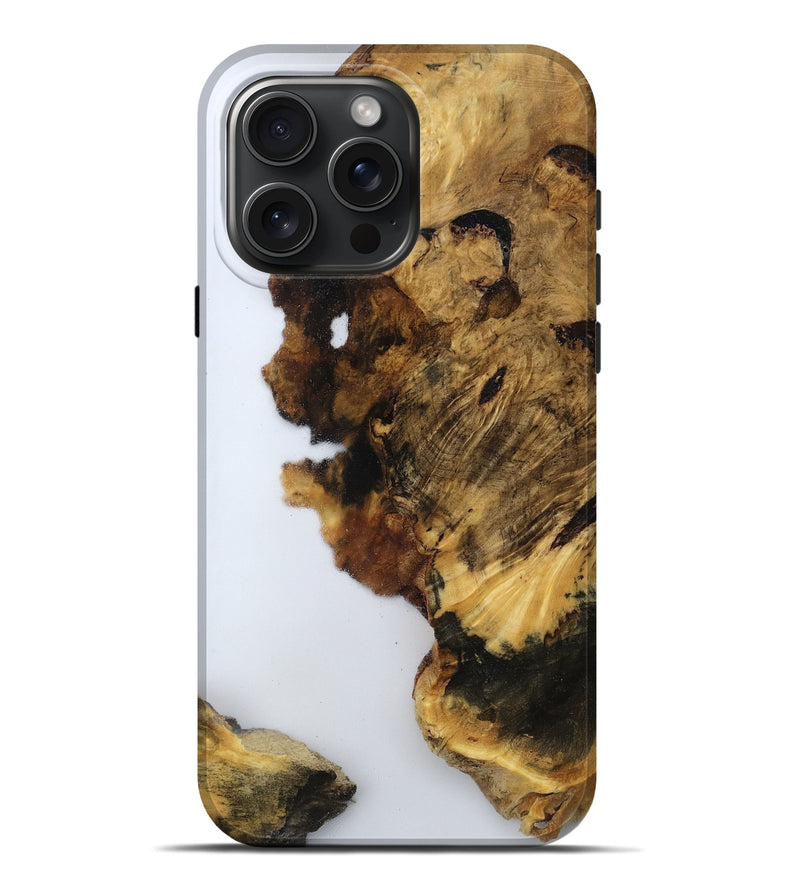 iPhone 16 Pro Max Wood Live Edge Phone Case - Yoselin (Clear, 800524)