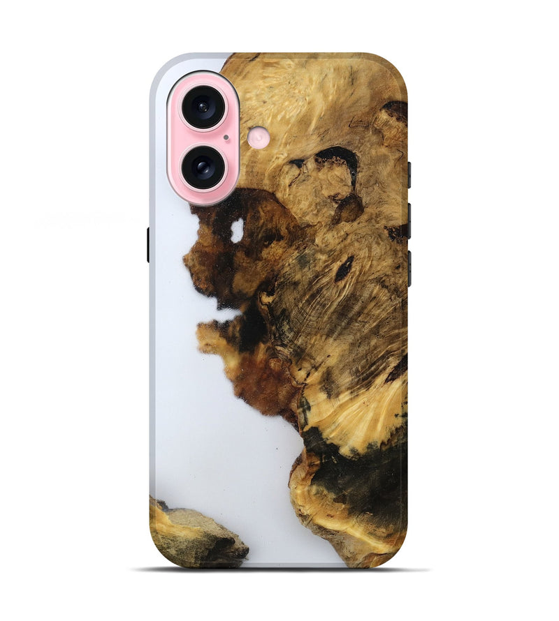 iPhone 17 Wood Live Edge Phone Case - Yoselin (Clear, 800524)