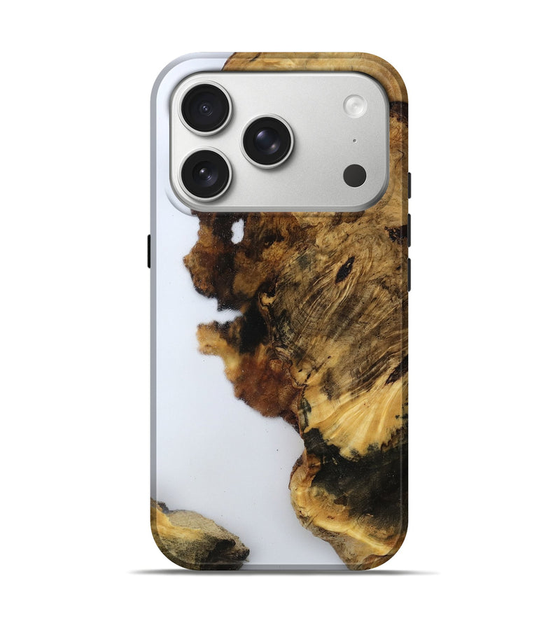 iPhone 17 Pro Wood Live Edge Phone Case - Yoselin (Clear, 800524)