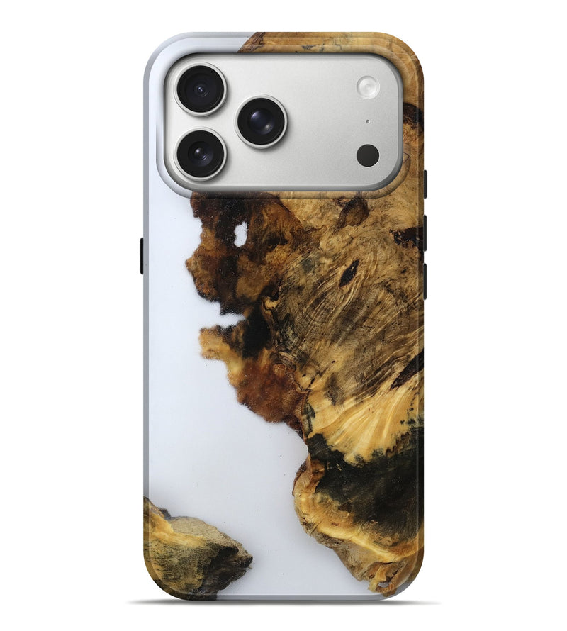 iPhone 17 Pro Max Wood Live Edge Phone Case - Yoselin (Clear, 800524)