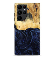 Galaxy S22 Ultra Wood Live Edge Phone Case - Arlette (Blue, 800525)