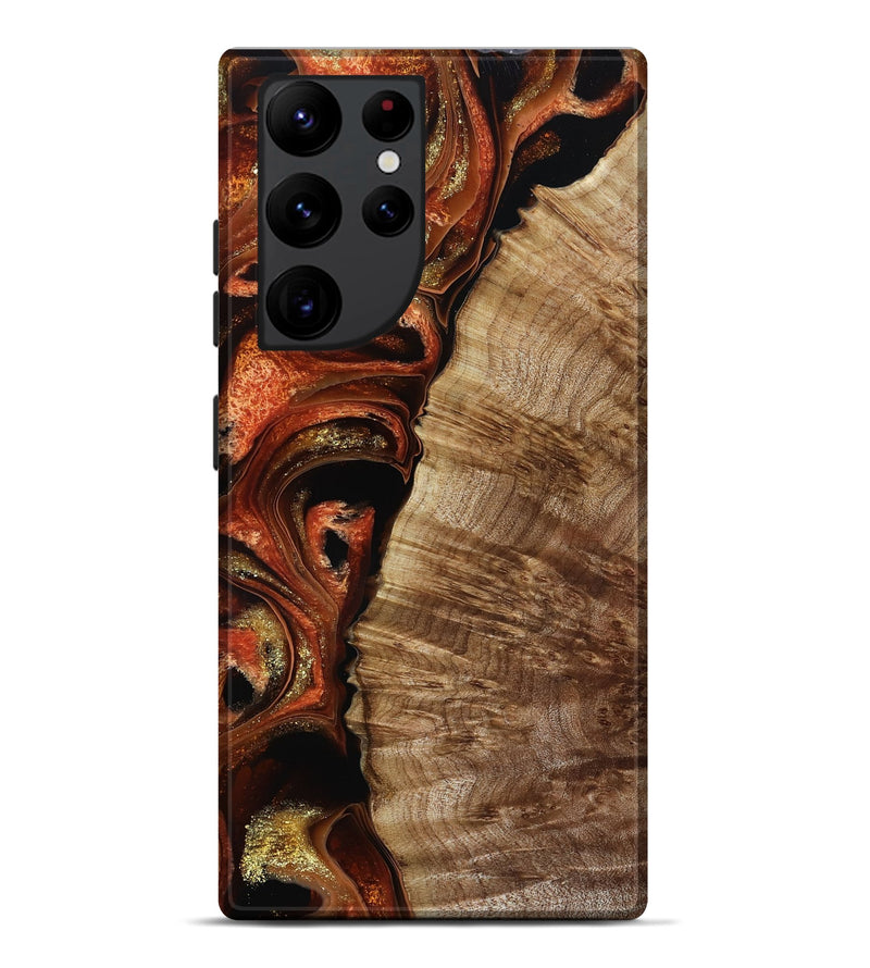 Galaxy S22 Ultra Wood Live Edge Phone Case - Harland (Red, 800526)
