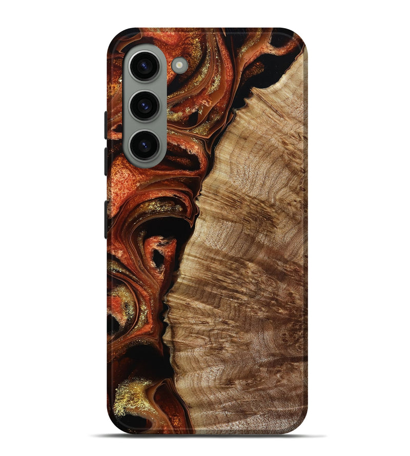 Galaxy S23 Plus Wood Live Edge Phone Case - Harland (Red, 800526)