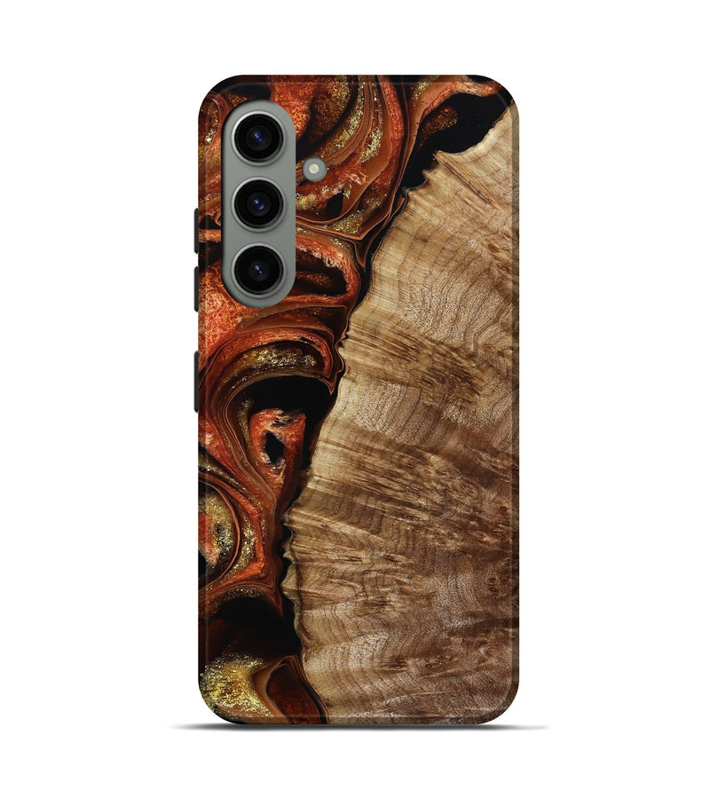 Galaxy S24 Wood Live Edge Phone Case - Harland (Red, 800526)