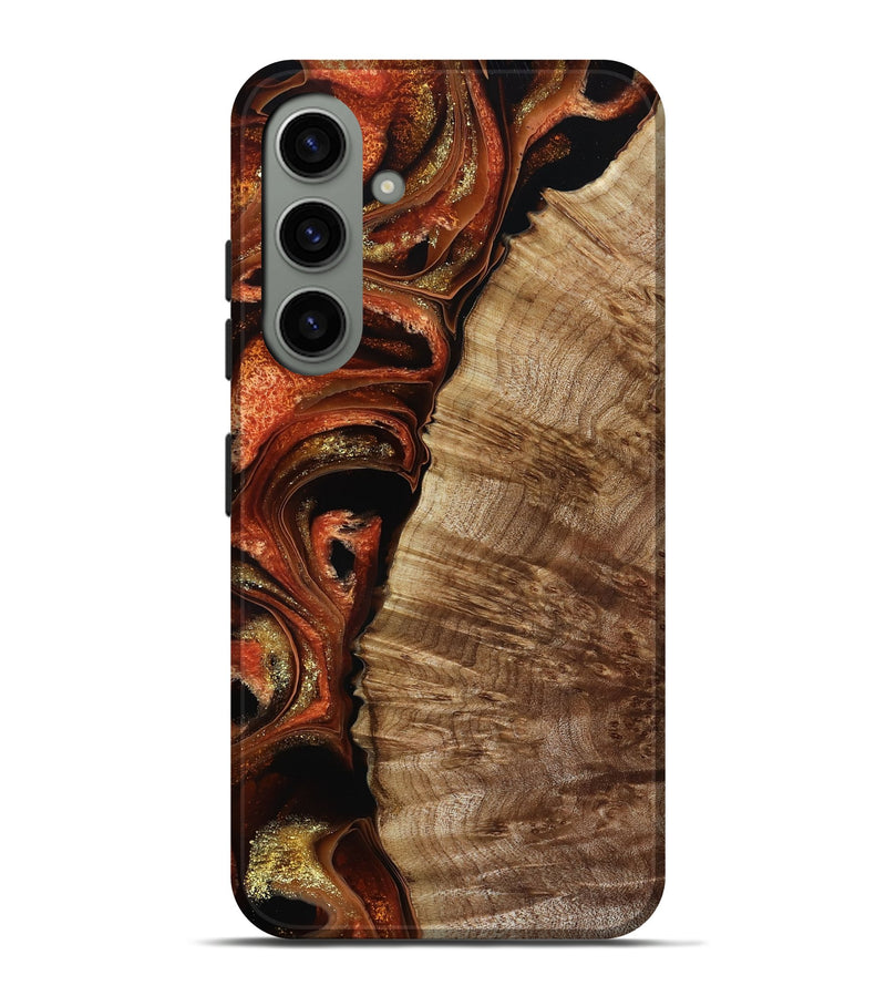 Galaxy S24 Plus Wood Live Edge Phone Case - Harland (Red, 800526)