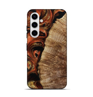 Galaxy S25 Wood Live Edge Phone Case - Harland (Red, 800526)