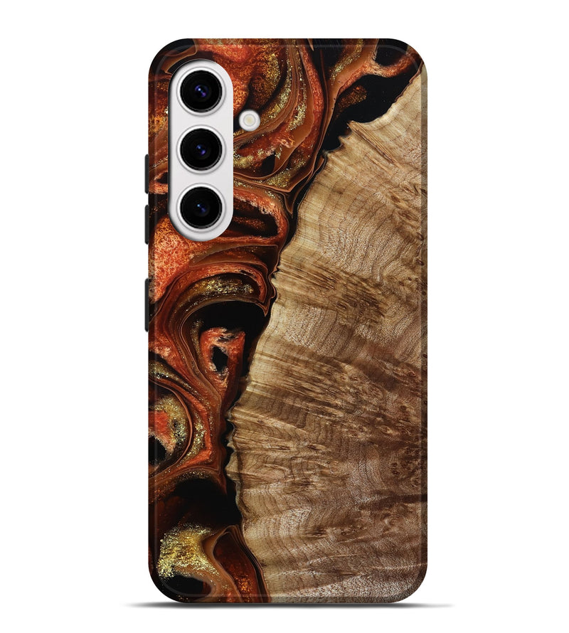 Galaxy S25 Plus Wood Live Edge Phone Case - Harland (Red, 800526)