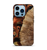 iPhone 14 Pro Wood Live Edge Phone Case - Harland (Red, 800526)