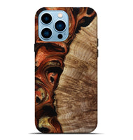 iPhone 14 Pro Max Wood Live Edge Phone Case - Harland (Red, 800526)