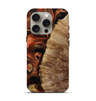 iPhone 16 Pro Wood Live Edge Phone Case - Harland (Red, 800526)