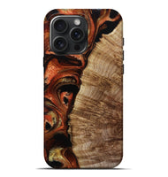 iPhone 16 Pro Max Wood Live Edge Phone Case - Harland (Red, 800526)