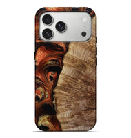 iPhone 17 Pro Max Wood Live Edge Phone Case - Harland (Red, 800526)