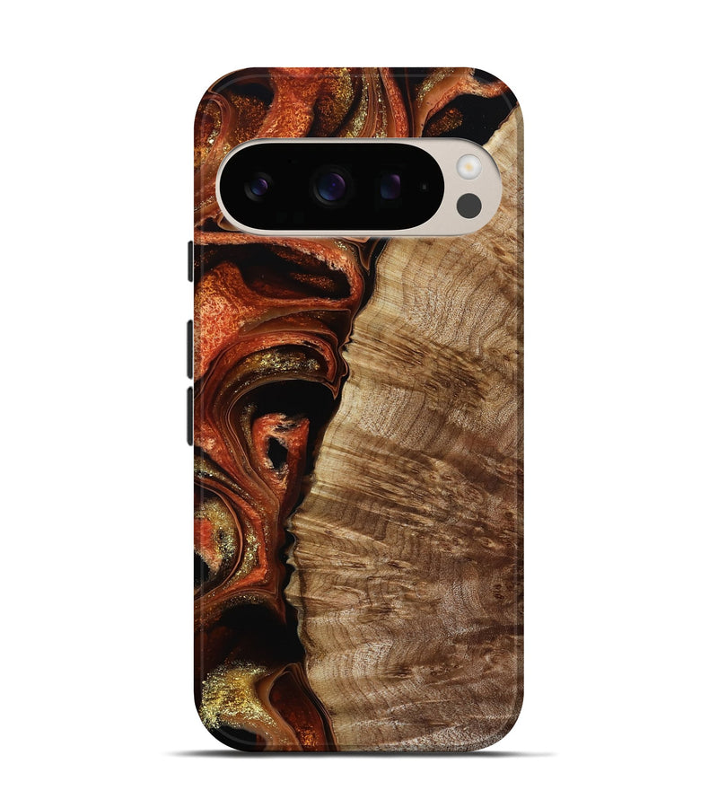 Pixel 10 Pro Wood Live Edge Phone Case - Harland (Red, 800526)