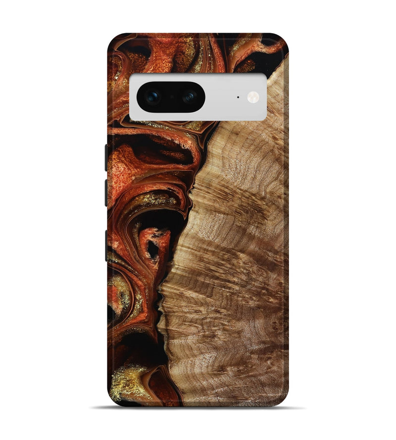 Pixel 7 Wood Live Edge Phone Case - Harland (Red, 800526)
