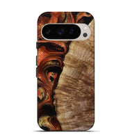 Pixel 9 Pro Wood Live Edge Phone Case - Harland (Red, 800526)